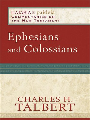 cover image of Ephesians and Colossians
